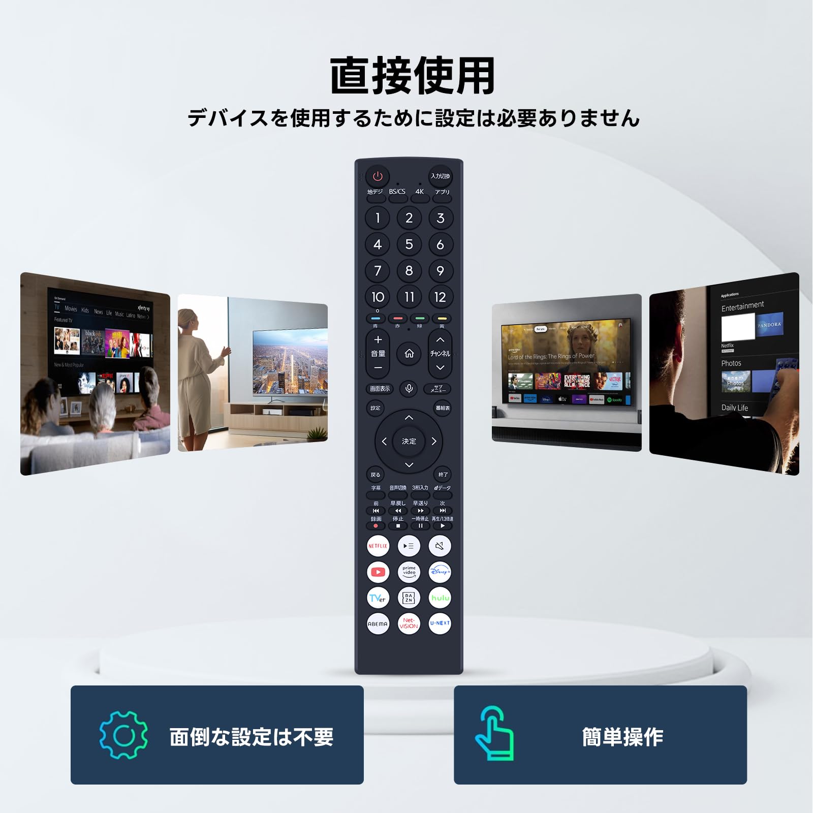 Amazon | テレビリモコン ERF3B46H for Hisense ハイセンステレビ